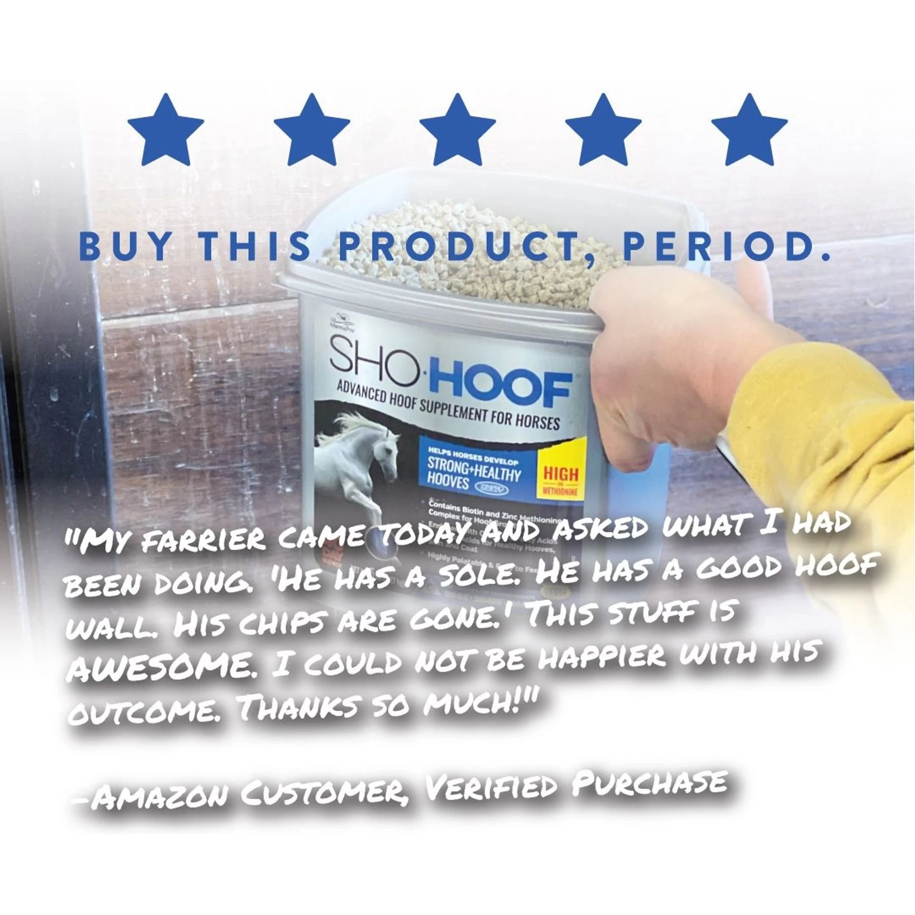 Manna Pro Sho-Hoof Biotin & Zinc Methionine For Healthy Hooves Horse Supplement, 5-lb Bag 7 Manna Pro Sho-Hoof Biotin & Zinc Methionine For Healthy Hooves Horse Supplement, 5-lb Bag - Image 7