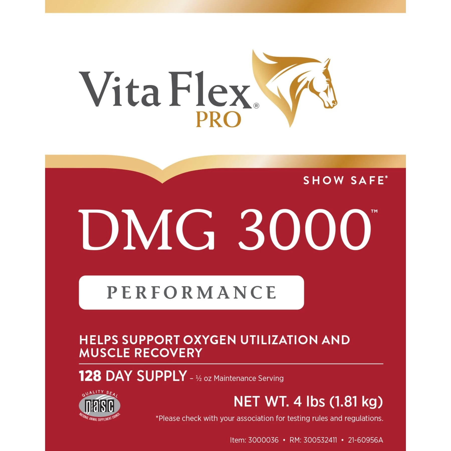 Vita Flex Pro DMG 3000 DMG Concentrate Horse Supplement, 4-lb Bag 3 Vita Flex Pro DMG 3000 DMG Concentrate Horse Supplement, 4-lb Bag - Image 3