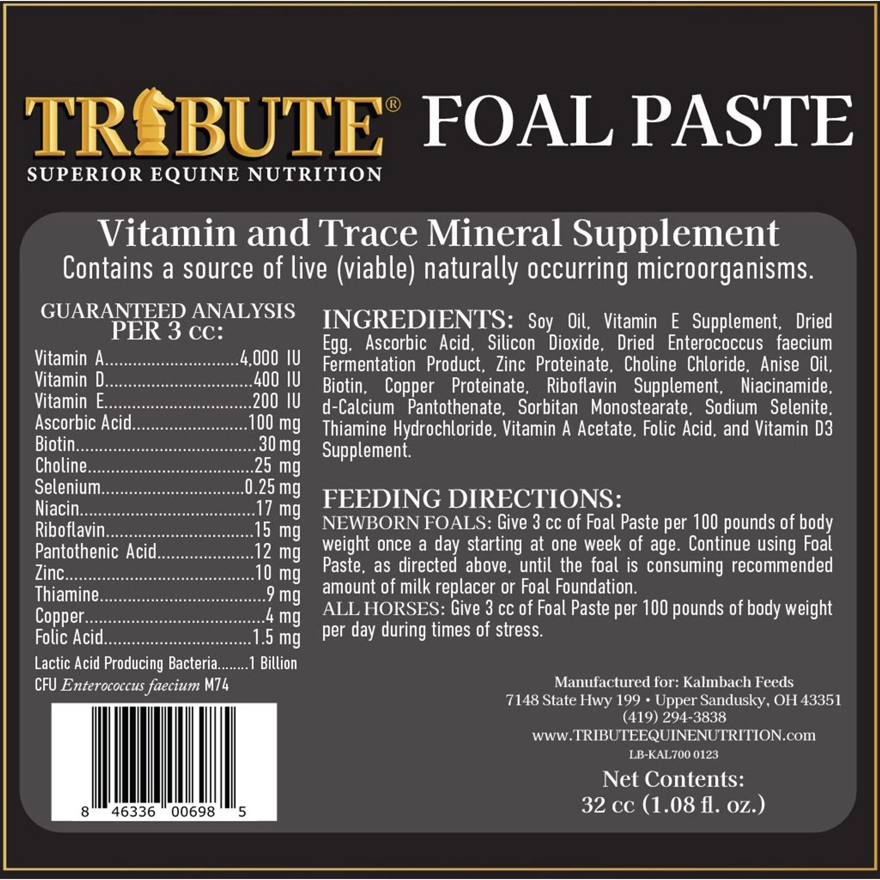 Tribute Equine Nutrition Advance Paste Digestive & Nutritional Horse Supplement 5 Tribute Equine Nutrition Advance Paste Digestive & Nutritional Horse Supplement - Image 5