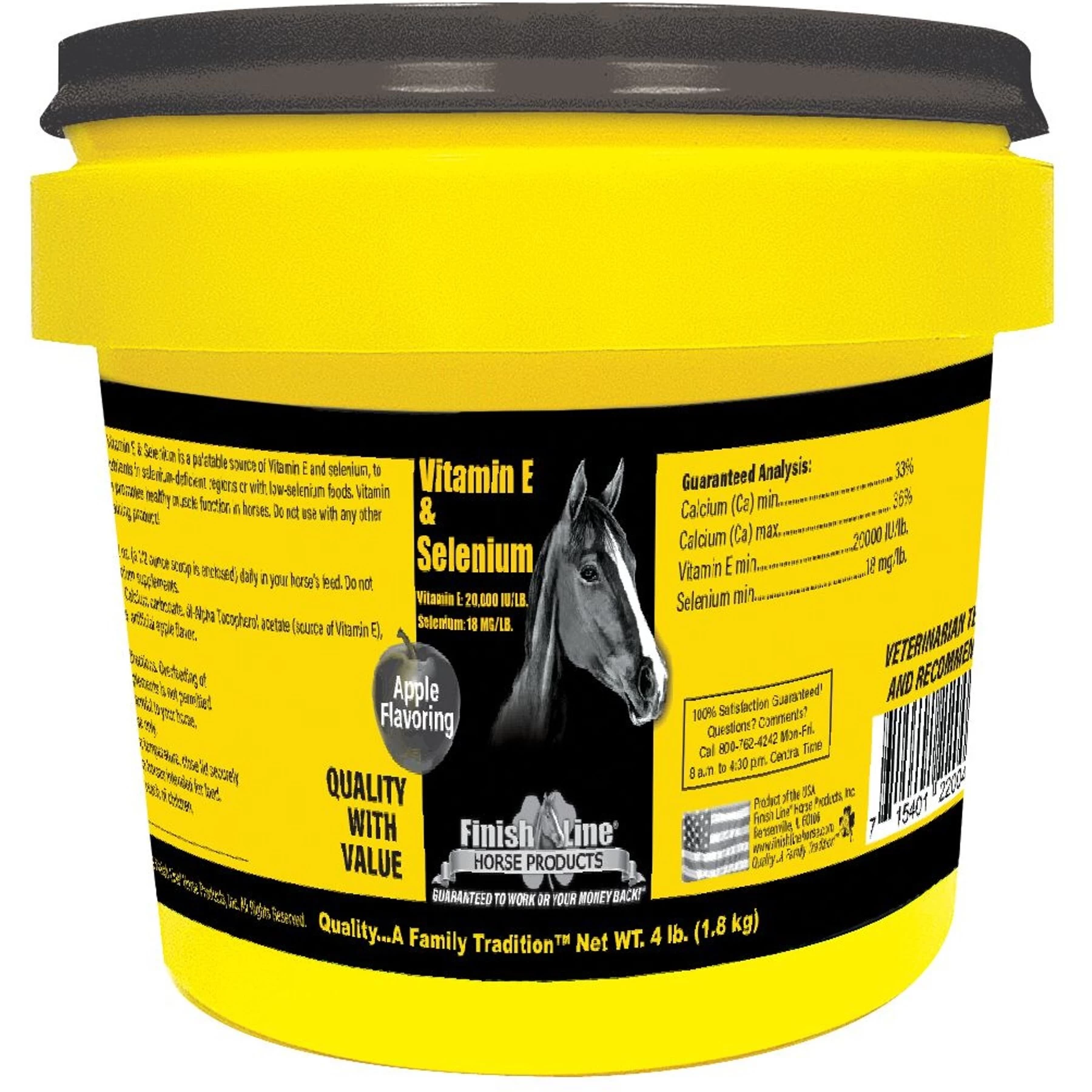 Finish Line Vitamin E & Selenium Horse Supplement 1 Finish Line Vitamin E & Selenium Horse Supplement