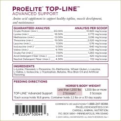 ProElite Top-Line Advanced Support Topline Support Horse Supplement, 2.2-lb Tub 13 ProElite Top-Line Advanced Support Topline Support Horse Supplement, 2.2-lb Tub -Horse Supplies Shop 888622 PT6. AC SS1800 V1693928399
