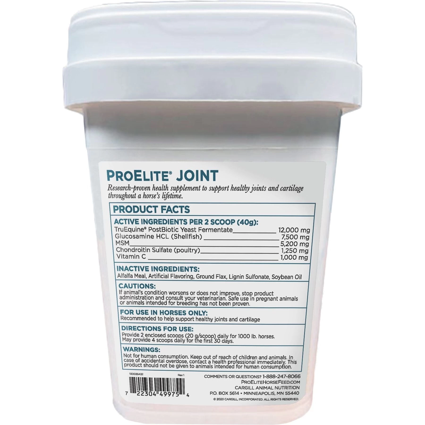 ProElite Joint & Cartilage Health Equine Supplement, 3-lb Tub 7 ProElite Joint & Cartilage Health Equine Supplement, 3-lb Tub - Image 7