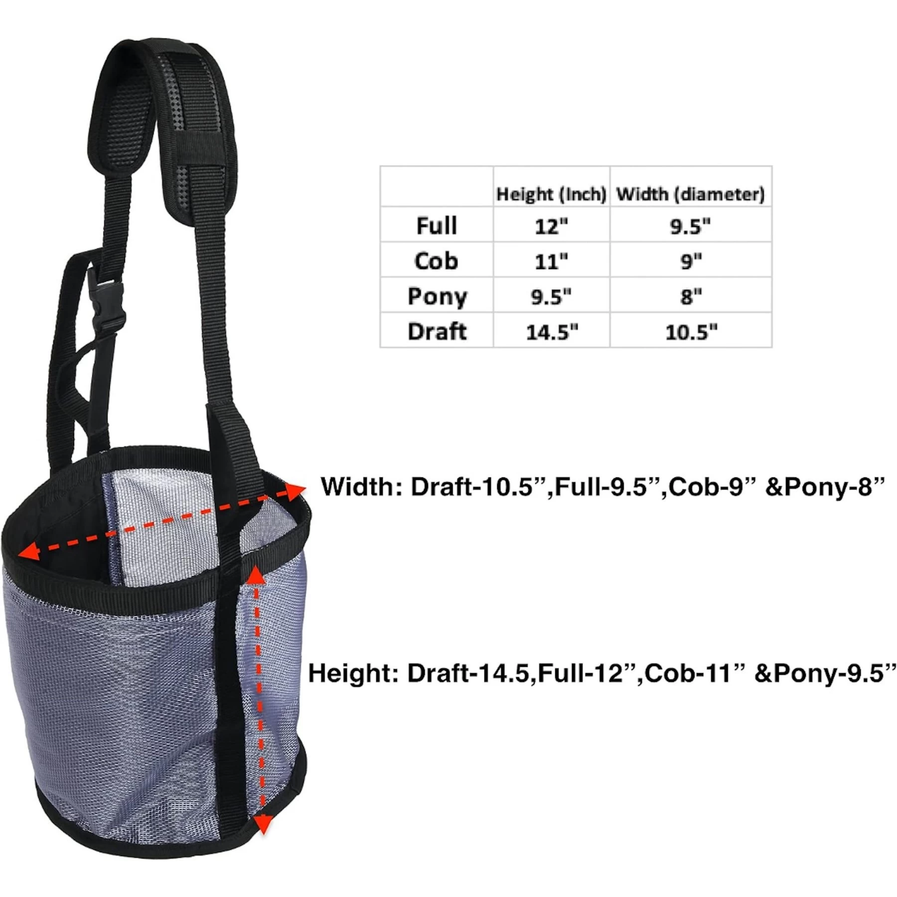 Majestic Ally Heavy Duty Nylon Mesh Feed Rite Horse Bag 6 Majestic Ally Heavy Duty Nylon Mesh Feed Rite Horse Bag - Image 6