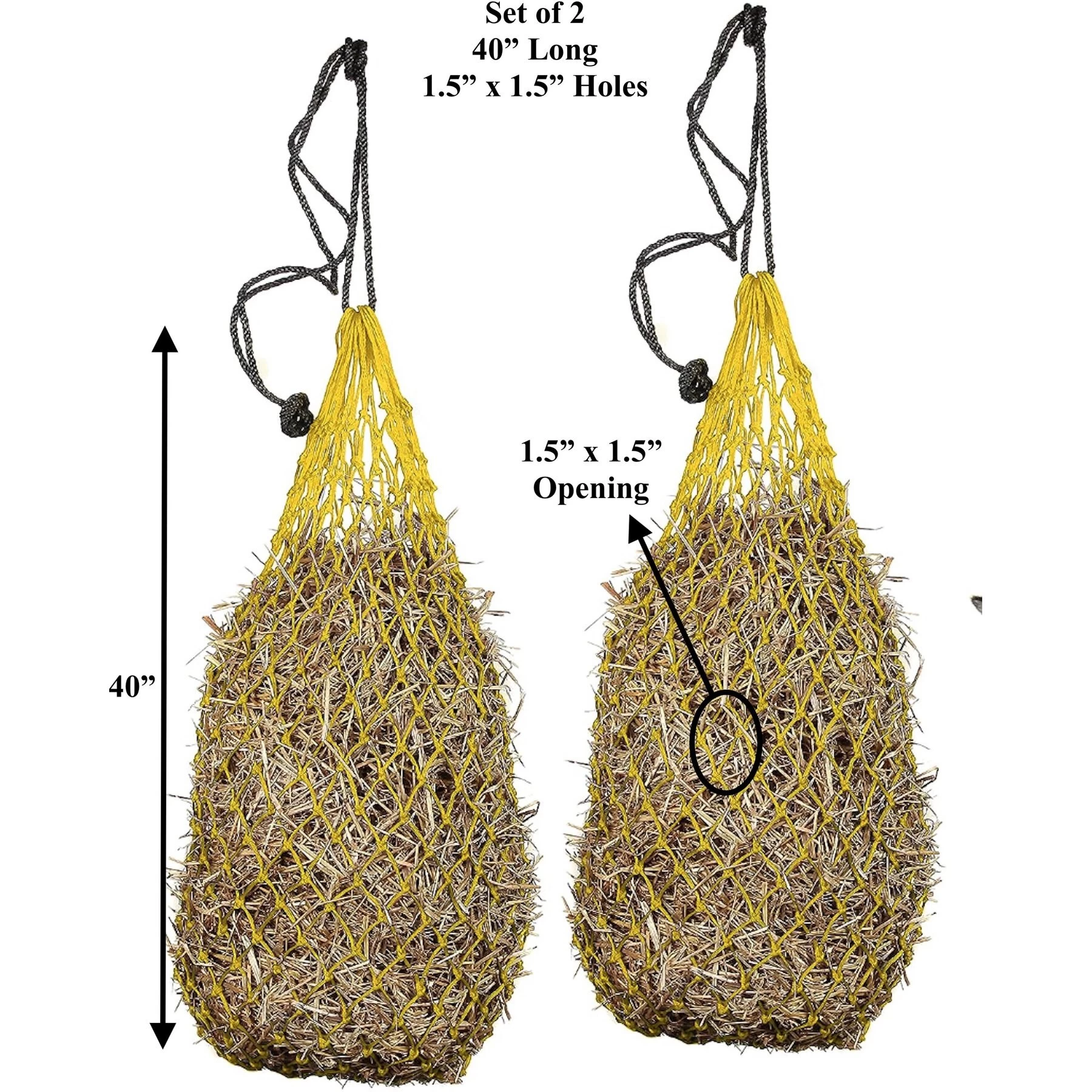 Majestic Ally Ultra Slow Feed Hay Net 42-in Horse Supplies 2 Majestic Ally Ultra Slow Feed Hay Net 42-in Horse Supplies - Image 2
