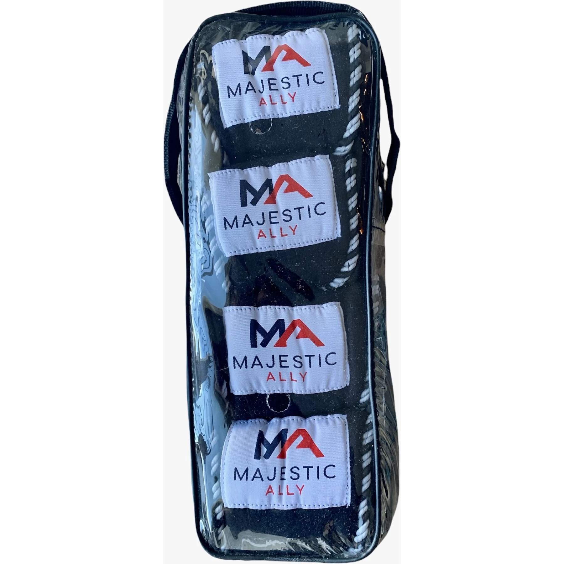 Majestic Ally Polo Wraps With Braided Rope Horse Wrap, Black 5 Majestic Ally Polo Wraps With Braided Rope Horse Wrap, Black - Image 5