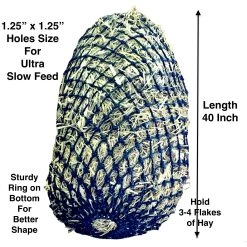 Majestic Ally 1.25x1.25-in Ultra Slow Feed Hay Net With Bottom Ring Horse Supplies -Horse Supplies Shop 901686 PT2. AC SS1800 V1698439171