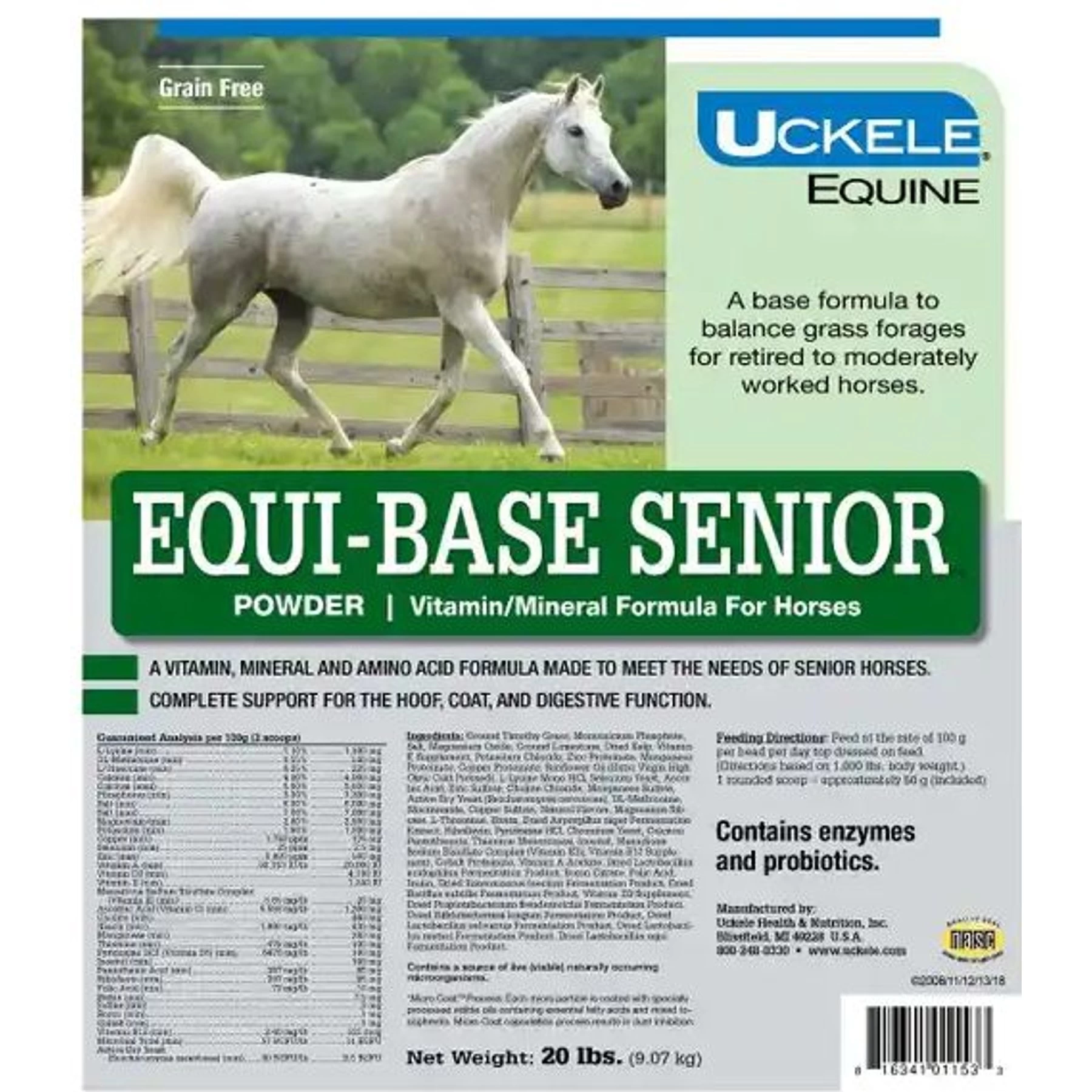 Uckele Equi-Base Powder Senior Horse Supplement, 20-lb Pail 2 Uckele Equi-Base Powder Senior Horse Supplement, 20-lb Pail - Image 2