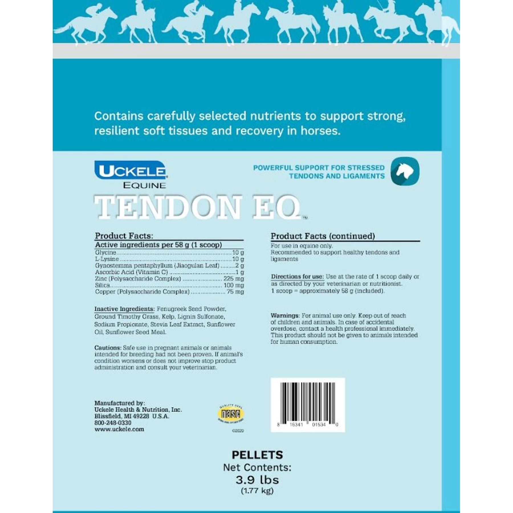 Uckele Tendon Eq Pellets Horse Joint Supplement, 3.9-lb Bag 2 Uckele Tendon Eq Pellets Horse Joint Supplement, 3.9-lb Bag - Image 2