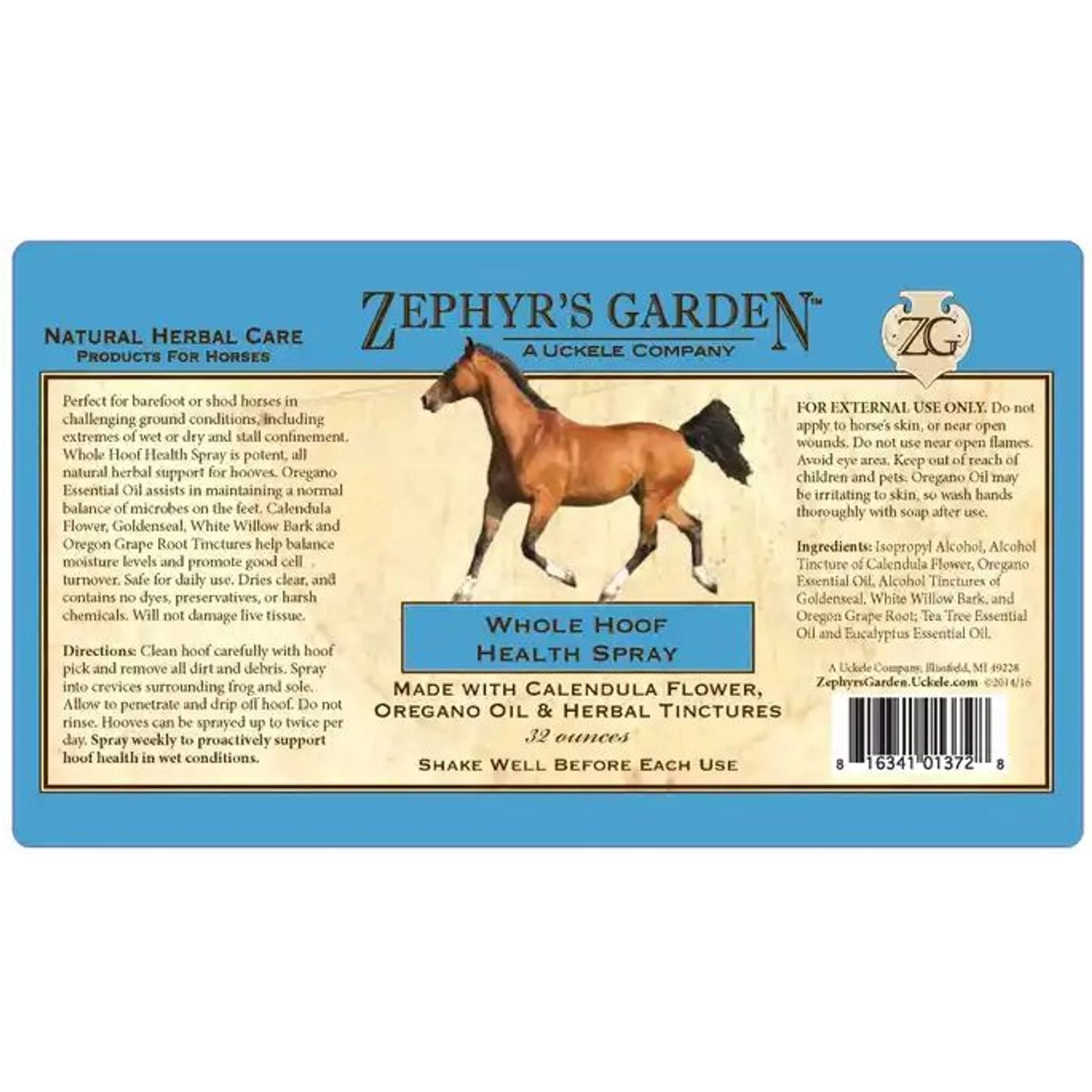 Uckele Zephyr’s Garden Whole Hoof Health Spray Horse Hoof Care 2 Uckele Zephyr’s Garden Whole Hoof Health Spray Horse Hoof Care - Image 2
