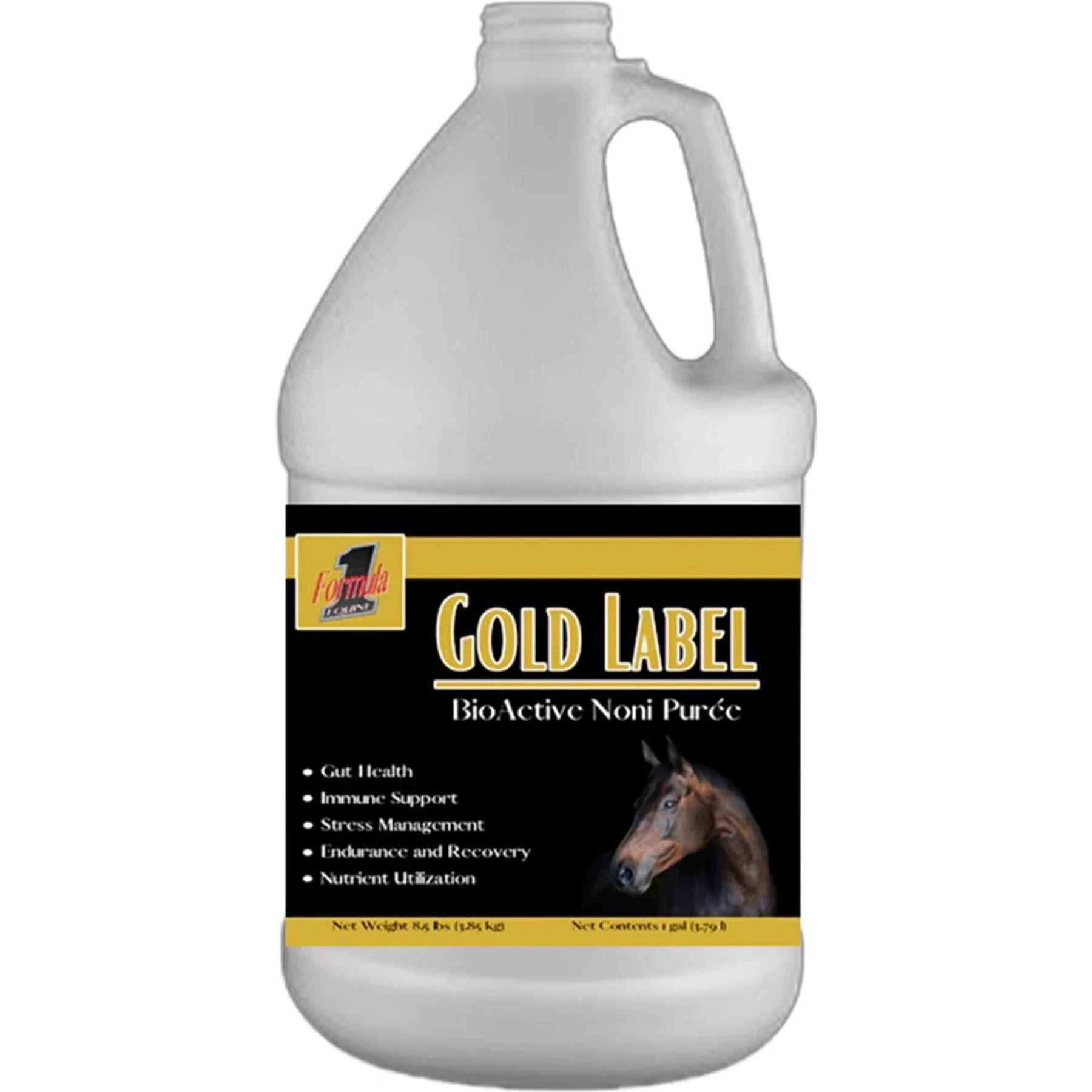 Formula1 Noni Gold Label Liquid Horse Supplement, 1-gal Bottle 1 Formula1 Noni Gold Label Liquid Horse Supplement, 1-gal Bottle