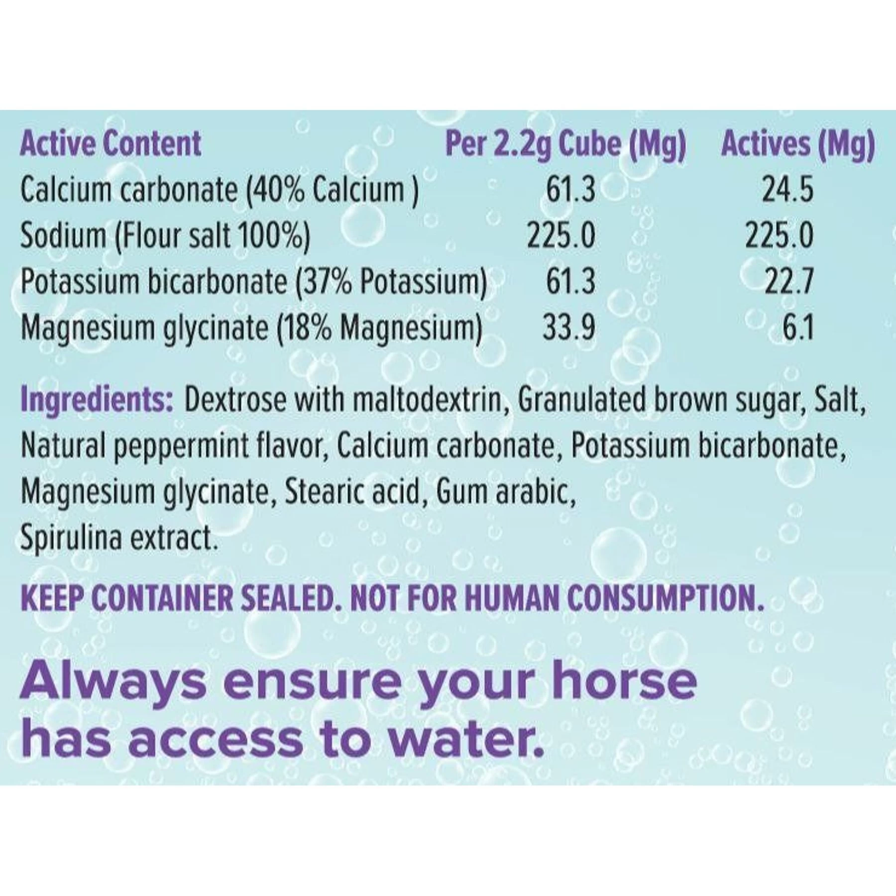 Funky Unicorn Mint Electrolyte Cubes Horse Supplement 2 Funky Unicorn Mint Electrolyte Cubes Horse Supplement - Image 2