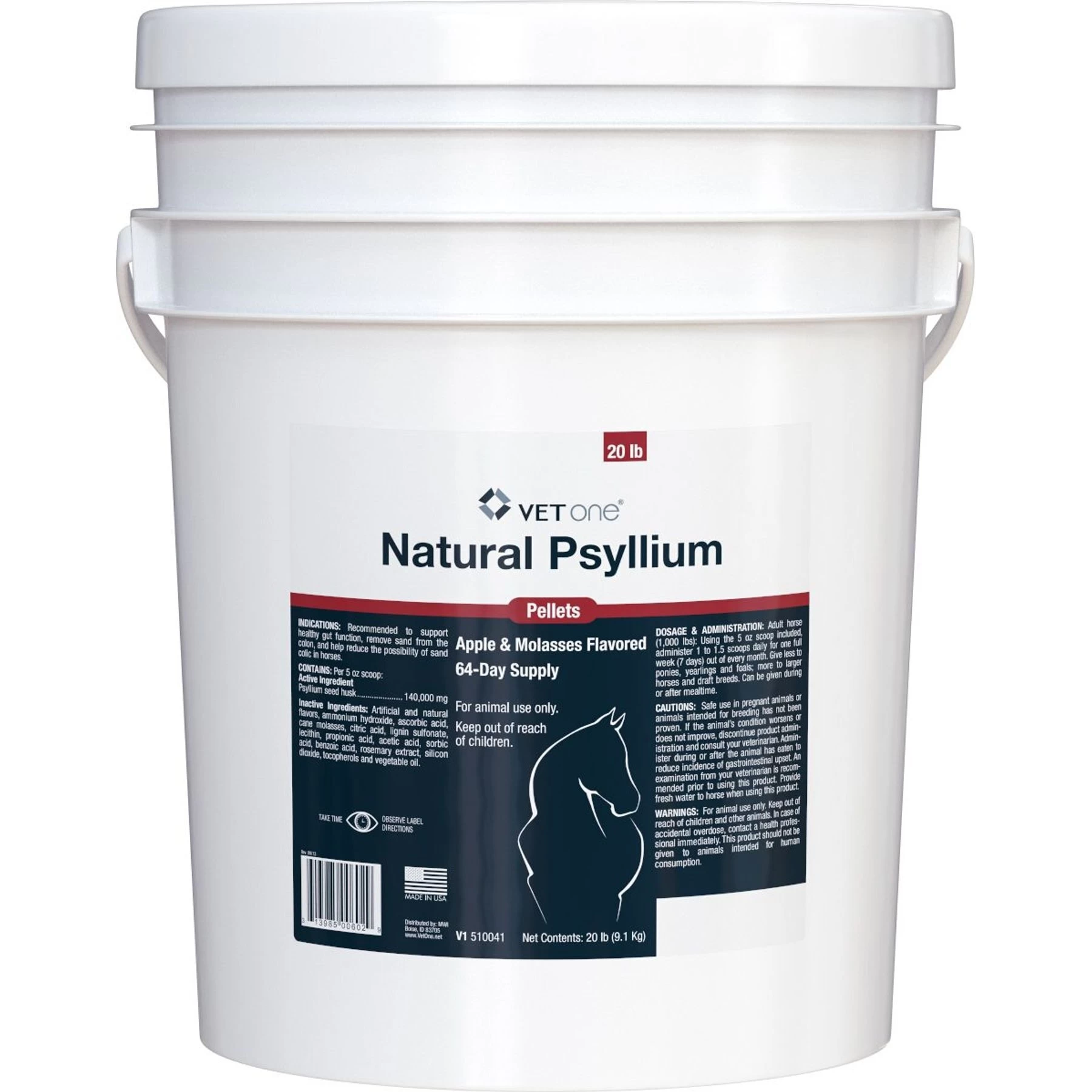 VetOne Psyllium Pellets Horse Supplement 1 VetOne Psyllium Pellets Horse Supplement